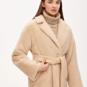 Plush Belted Coat